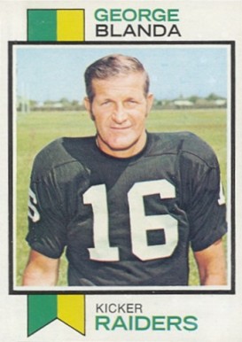 1973 Topps George Blanda #25 Football Card