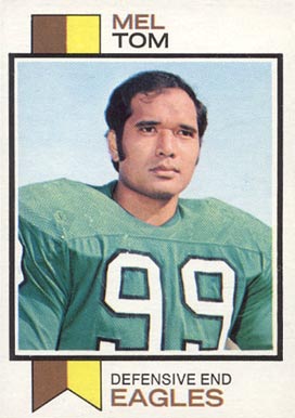 1973 Topps Mel Tom #8 Football Card