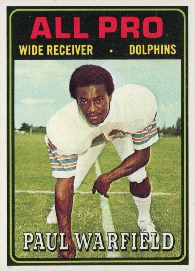 1974 Topps Paul Warfield #128 Football Card