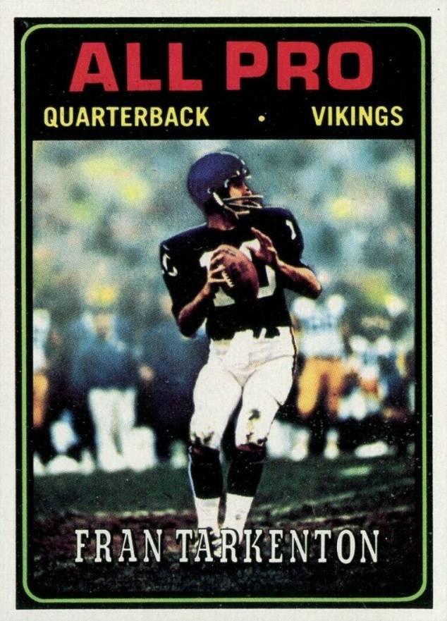 1974 Topps Fran Tarkenton #129 Football Card