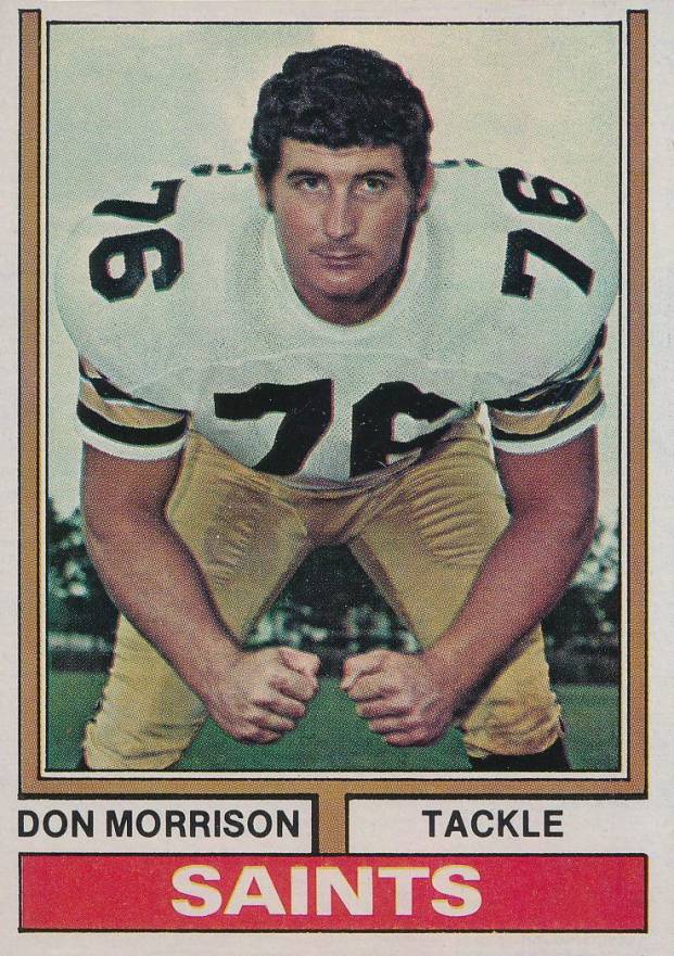 1974 Topps Don Morrison #476 Football Card