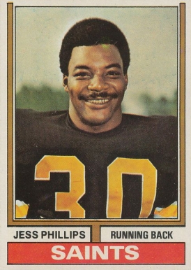 1974 Topps Jess Phillips #392 Football Card