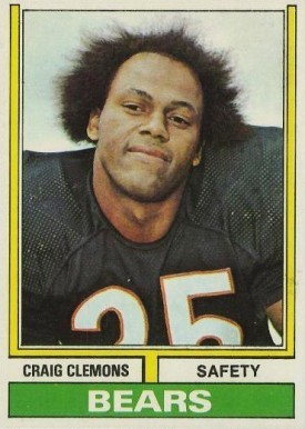 1974 Topps Craig Clemons #283 Football Card