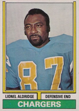 1974 Topps Lionel Aldridge #281 Football Card