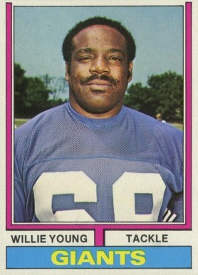 1974 Topps Willie Young #154 Football Card