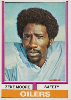 1974 Topps Zeke Moore #104 Football Card