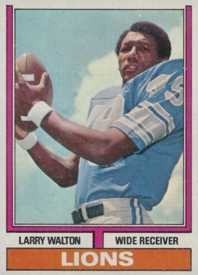 1974 Topps Larry Walton #76 Football Card