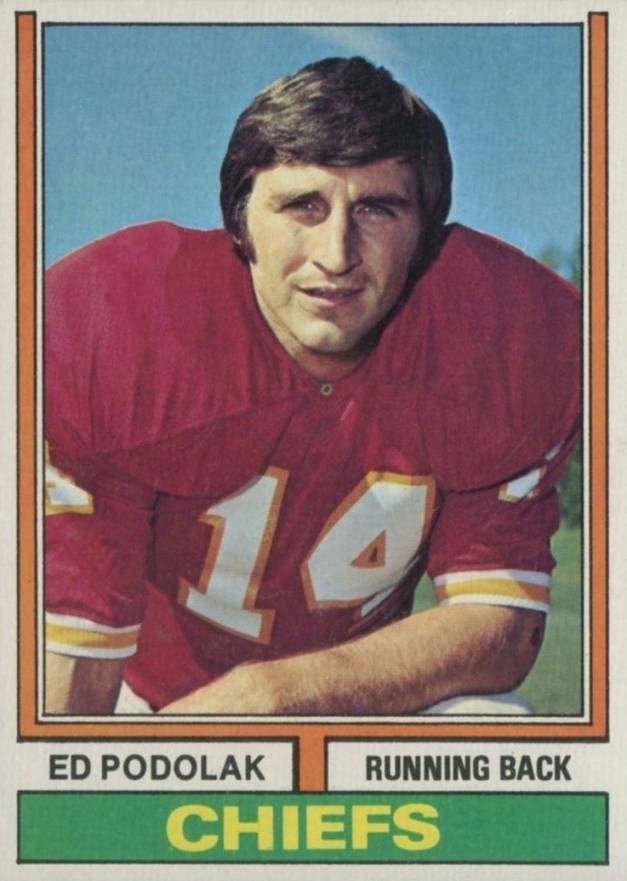 1974 Topps Ed Podolak #7 Football Card