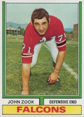 1974 Topps John Zook #29 Football Card