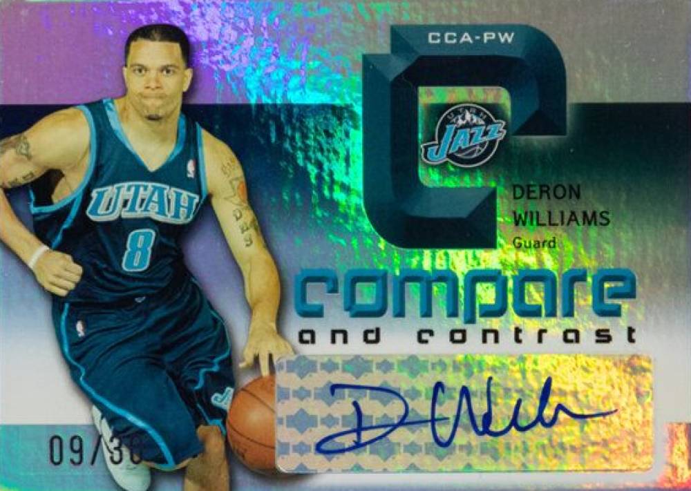 2005 Upper Deck Reflections Compare and Contrast Autographs Chris Paul/Deron Williams #CCAPW Basketball Card