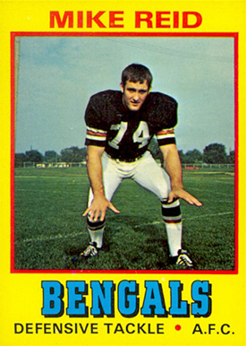 1974 Wonder Bread Mike Reid #20 Football Card