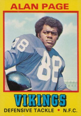 1974 Wonder Bread Alan Page #17 Football Card