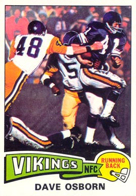 1975 Topps Dave Osborn #410 Football Card