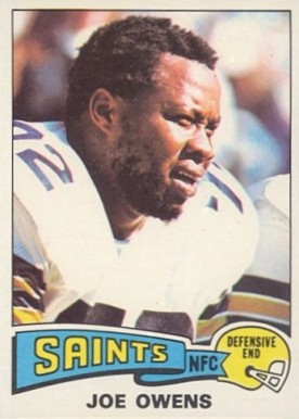 1975 Topps Joe Owens #468 Football Card