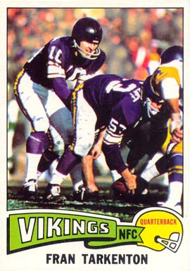 1975 Topps Fran Tarkenton #400 Football Card