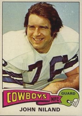 1975 Topps John Niland #375 Football Card