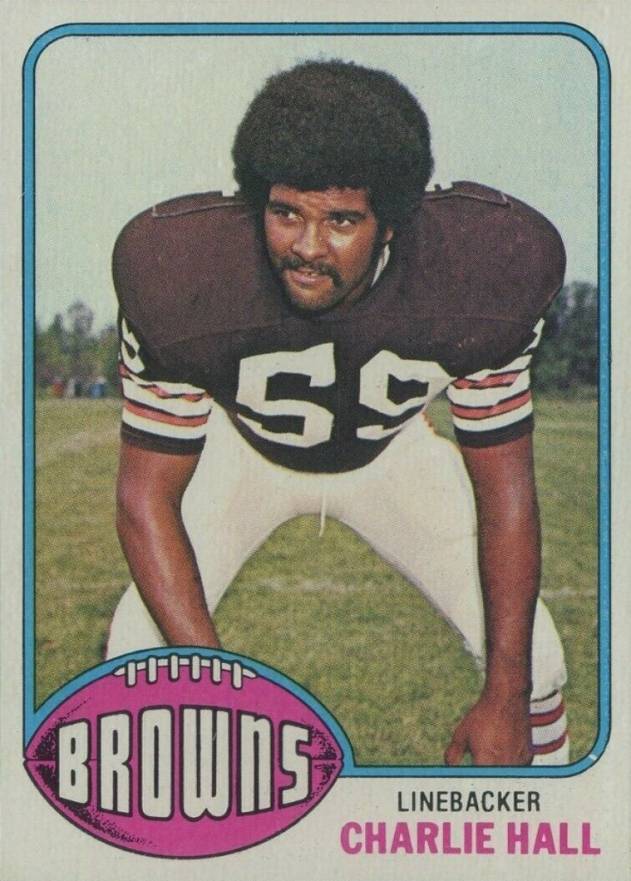 1976 Topps Charlie Hall #496 Football Card