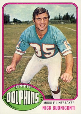 1976 Topps Nick Buoniconti #515 Football Card