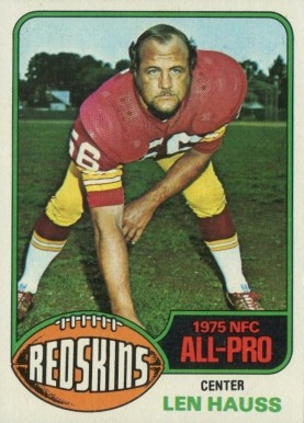 1976 Topps Len Hauss #370 Football Card