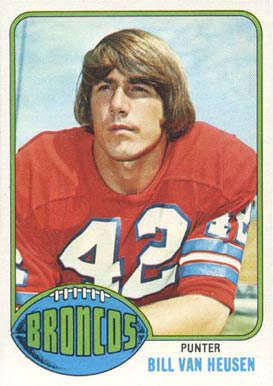 1976 Topps Bill Van Heusen #37 Football Card