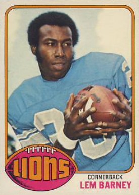 1976 Topps Lem Barney #43 Football Card