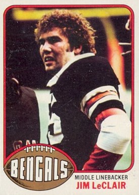 1976 Topps Jim Leclair #52 Football Card