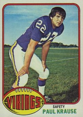 1976 Topps Paul Krause #65 Football Card