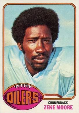 1976 Topps Zeke Moore #82 Football Card