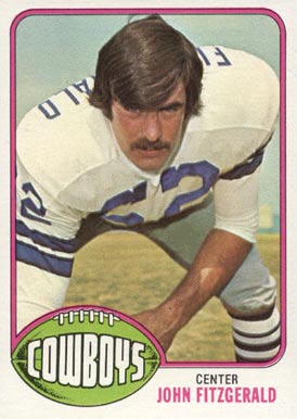 1976 Topps John Fitzgerald #102 Football Card