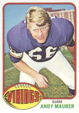 1976 Topps Andy Maurer #309 Football Card