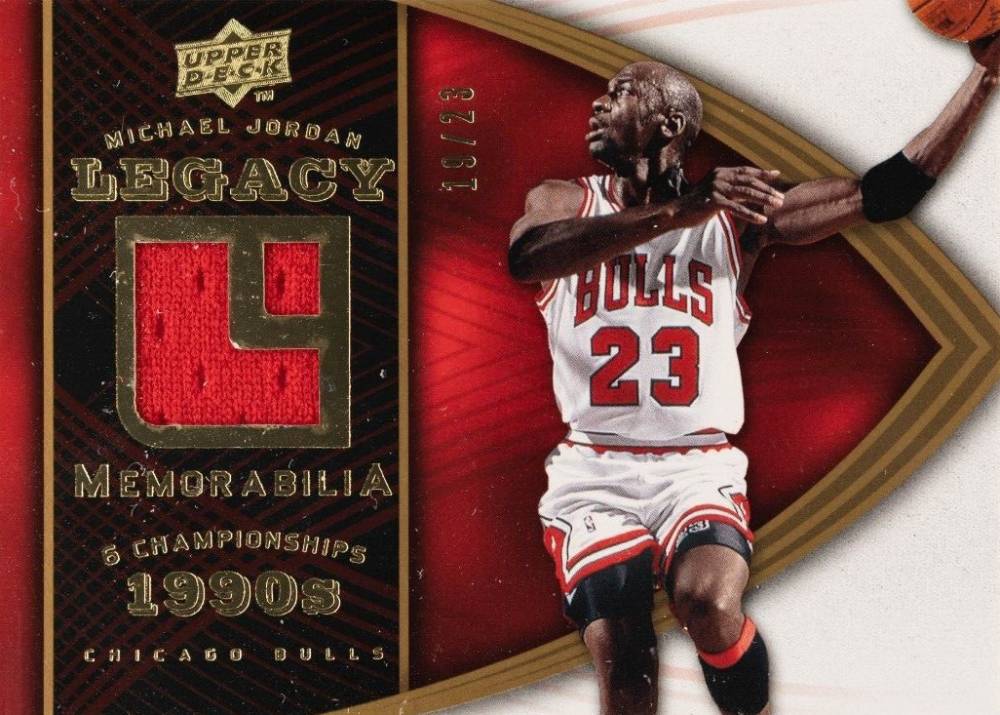 2008 Upper Deck Jordan Legacy Memorabilia Michael Jordan #MJ-12 Basketball Card