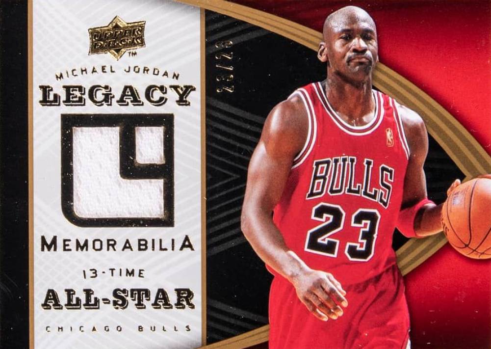2008 Upper Deck Jordan Legacy Memorabilia Michael Jordan #MJ-85 Basketball Card