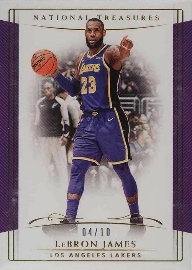 2018 Panini National Treasures LeBron James #28 Basketball Card