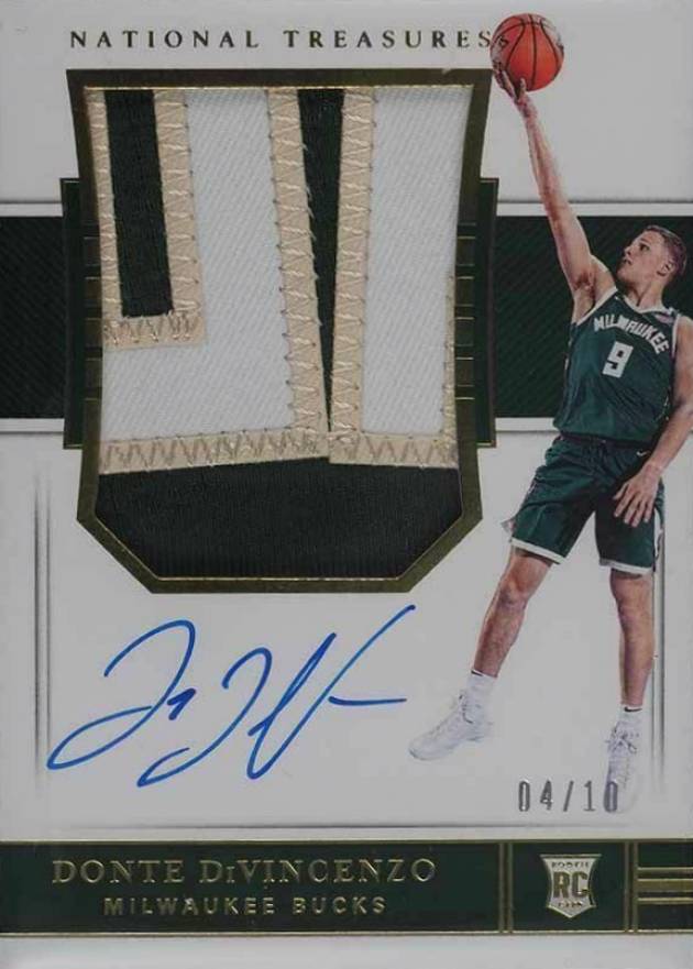 2018 Panini National Treasures Donte DiVincenzo #110 Basketball Card