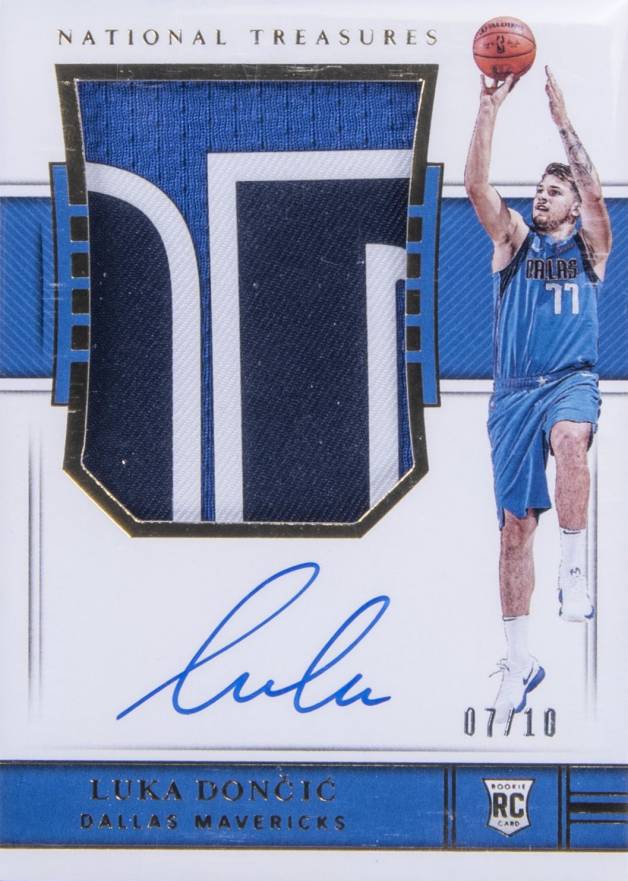 2018 Panini National Treasures Luka Doncic #127 Basketball Card