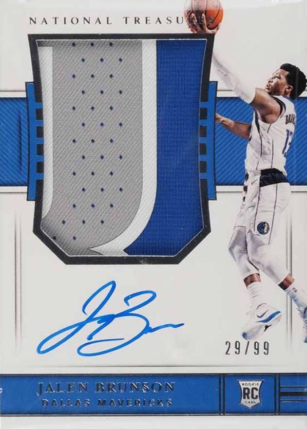 2018 Panini National Treasures Jalen Brunson #132 Basketball Card