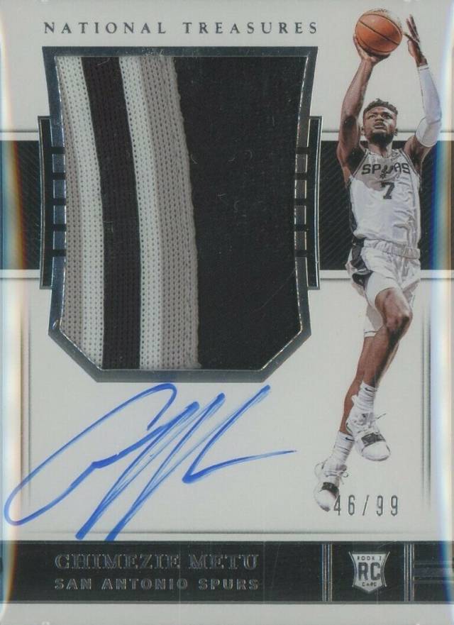 2018 Panini National Treasures Chimezie Metu #143 Basketball Card