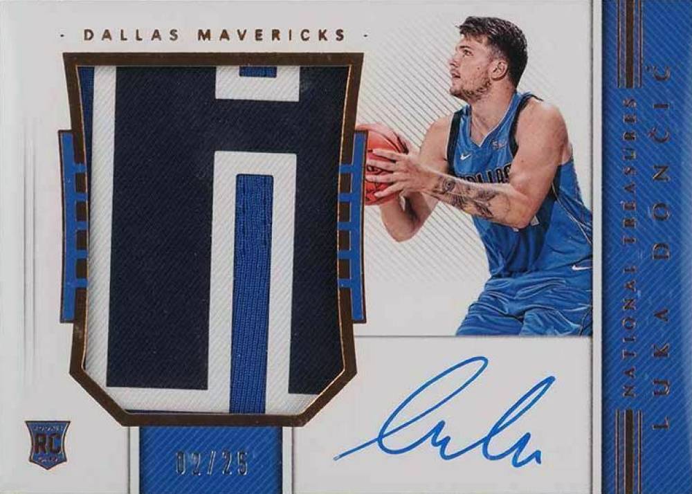 2018 Panini National Treasures Luka Doncic #127 Basketball Card