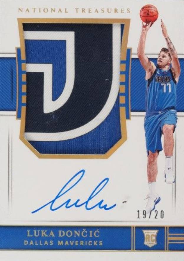 2018 Panini National Treasures Luka Doncic #127 Basketball Card