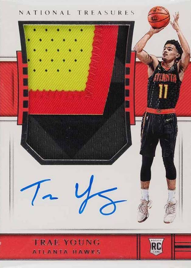 2018 Panini National Treasures Trae Young #103 Basketball Card