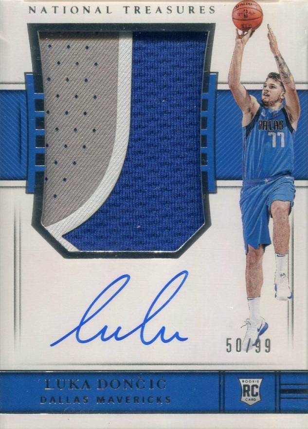 2018 Panini National Treasures Luka Doncic #127 Basketball Card