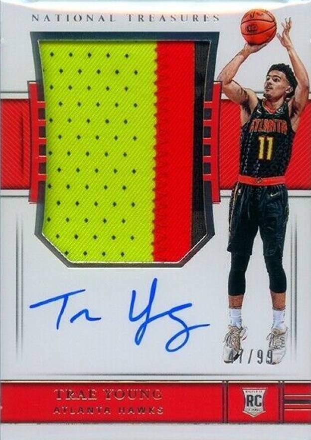 2018 Panini National Treasures Trae Young #103 Basketball Card