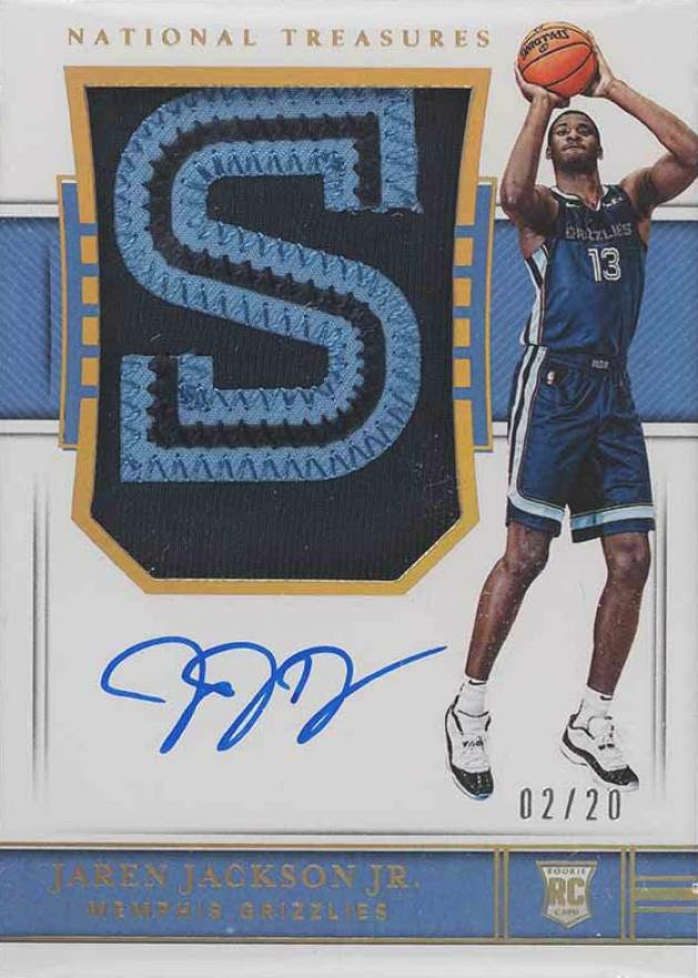 2018 Panini National Treasures Jaren Jackson Jr. #104 Basketball Card