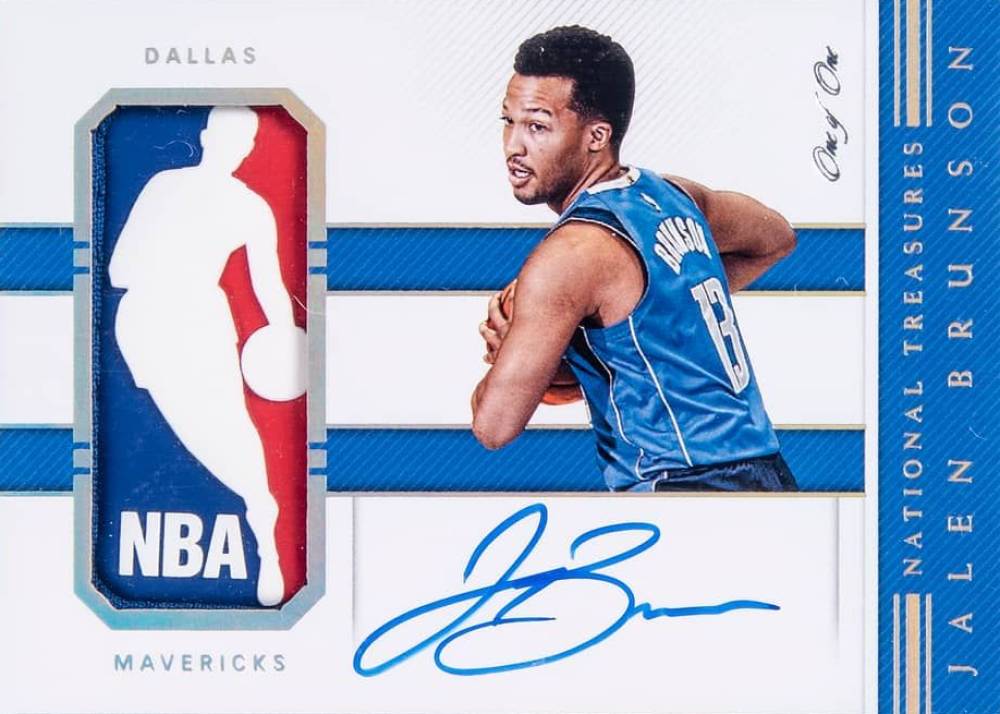 2018 Panini National Treasures Jalen Brunson #132 Basketball Card