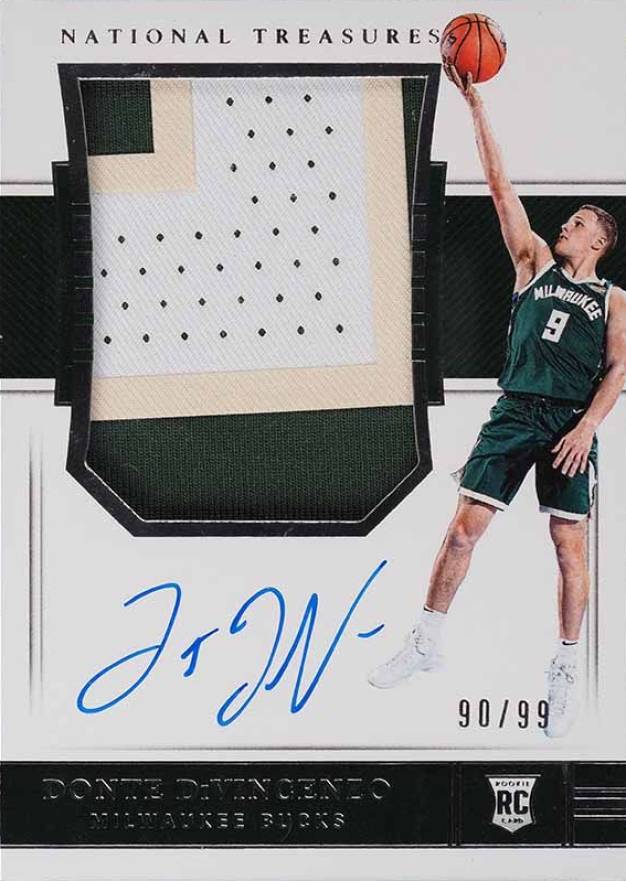 2018 Panini National Treasures Donte DiVincenzo #110 Basketball Card