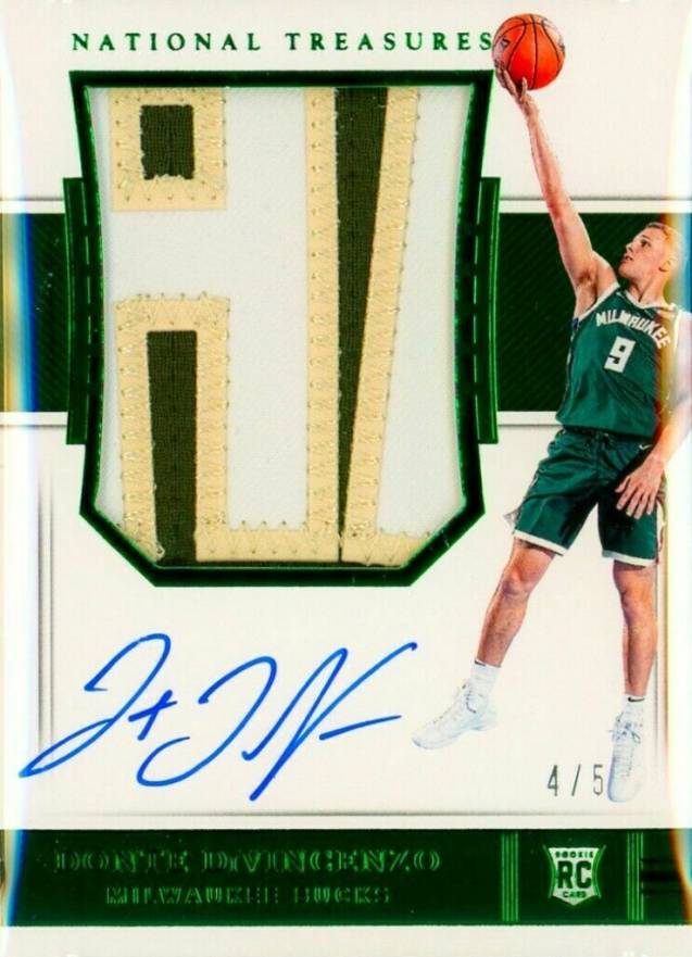 2018 Panini National Treasures Donte DiVincenzo #110 Basketball Card