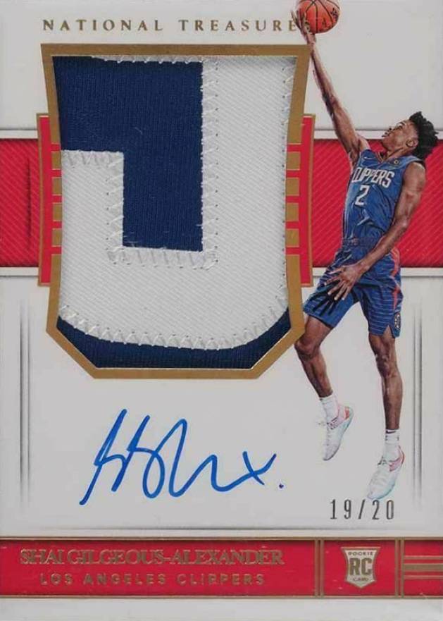 2018 Panini National Treasures Shai Gilgeous-Alexander #121 Basketball Card