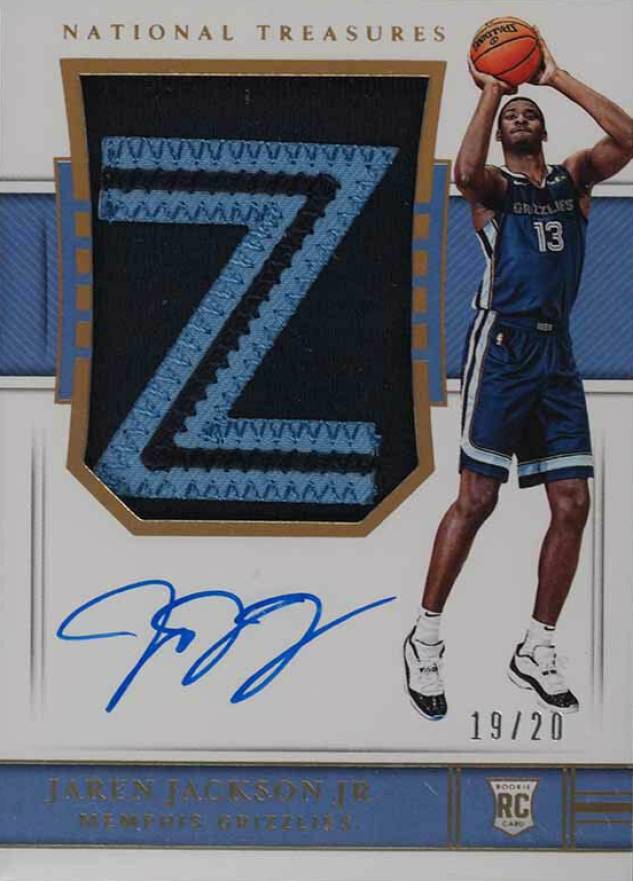 2018 Panini National Treasures Jaren Jackson Jr. #104 Basketball Card