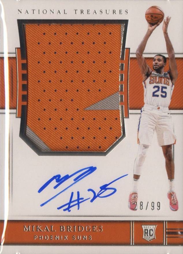 2018 Panini National Treasures Mikal Bridges #119 Basketball Card