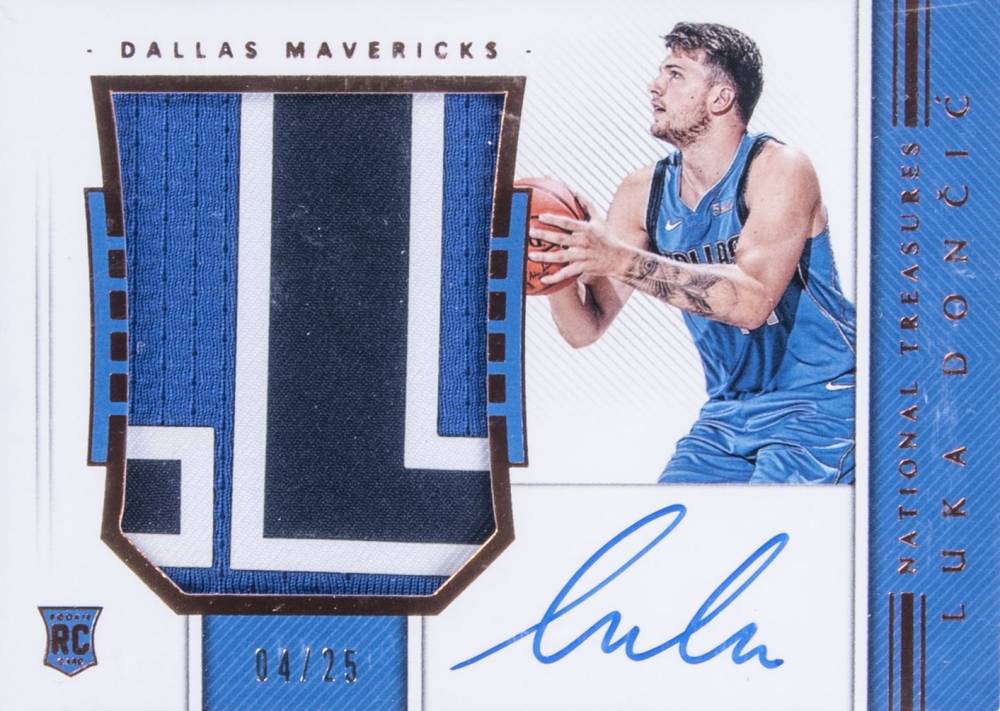 2018 Panini National Treasures Luka Doncic #127 Basketball Card